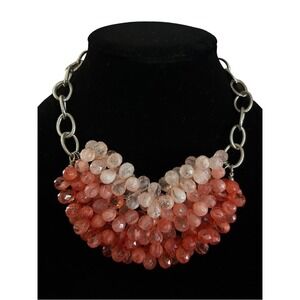 Vintage Loft Pink And Coral Necklace